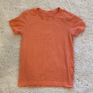 lululemon pink holey shirt